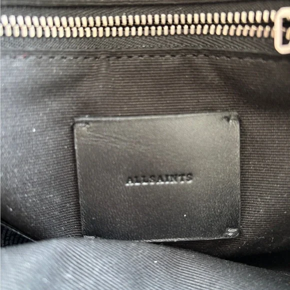 All Saints Black Crossbody Bag with Tassel Detail - Picture 5 of 7